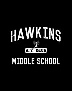 Hawkins Middle School Av Club Digital Art by Flippin Sweet Gear