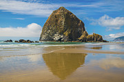 Haystack Rock Reflection Photograph by Matthew DeGrushe