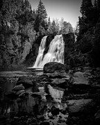 High Falls Minnesota Black And White Photograph by Dan Sproul