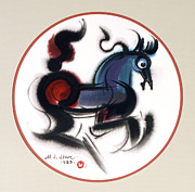 Year of the Horse Painting by Han Meilin