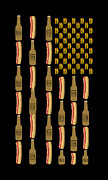 Hot Dogs Beer Flag 4th of July Digital Art by Flippin Sweet Gear