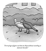 How To Chirp Drawing by Lonnie Millsap