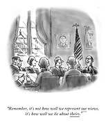 How Well We Represent Out Views Drawing by Mort Gerberg