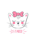 I Farted Funny Cat Digital Art by Flippin Sweet Gear