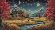 I Gave You the Moon Painting by Jeffrey Kolker