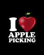 I Love Apple Picking Fall Season Digital Art by Flippin Sweet Gear