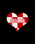 I Love Croatia Jersey Digital Art by Flippin Sweet Gear