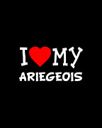 I Love My Ariegeois Dog Breed Digital Art by Flippin Sweet Gear