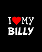 I Love My Billy Dog Breed Digital Art by Flippin Sweet Gear