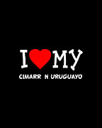 I Love My Cimarrn Uruguayo Dog Breed Digital Art by Flippin Sweet Gear