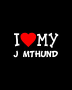 I Love My Jmthund Dog Breed Digital Art by Flippin Sweet Gear
