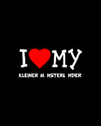 I Love My Kleiner Mnsterlnder Dog Breed Digital Art by Flippin Sweet Gear