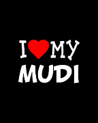 I Love My Mudi Dog Breed Digital Art by Flippin Sweet Gear