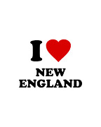 I Love New England Digital Art by Flippin Sweet Gear