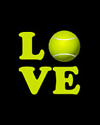 I Love Tennis Digital Art by Flippin Sweet Gear