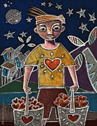 I Love U This Much Painting by Oscar Ortiz