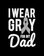 I Wear Gray For My Dad Digital Art by Flippin Sweet Gear