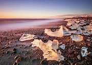 Ice on  Jokulsarlon black beach, Iceland Photograph by Neale And Judith Clark