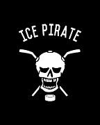 Ice Pirate Hockey Digital Art by Flippin Sweet Gear