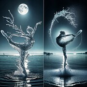 Ice Water Sprite Digital Art by Deb Beausoleil