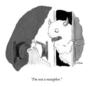 I'm Not A Metaphor Drawing by Emily Flake