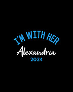 Im With Her Alexandria Ocasio-Cortez 2024 Digital Art by Flippin Sweet Gear