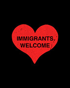 Immigrants Welcome Digital Art by Flippin Sweet Gear