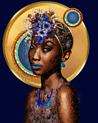 Indigo Mixed Media by Canessa Thomas