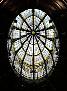 Intricate Stained Glass Dome at the Barcelona Music Conservatory Modernist Architecture Photograph by Travel Essayist