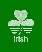 Irish Logo Retro Digital Art by Flippin Sweet Gear