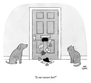 Is Our Owner Hot? Drawing by Amy Hwang