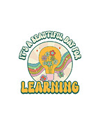 Its a Beautiful Day For Learning Retro Teacher Appreciation Digital Art by Flippin Sweet Gear