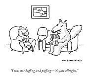 It's Just Allergies Drawing by Elisabeth McNair