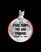 Ive Cat To Be There Solar Eclipse Digital Art by Flippin Sweet Gear