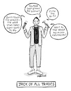Jack of all Trades Drawing by Amy Kurzweil
