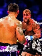 Boxing Day, JAKE PAUL VS MIKE PERRY Digital Art by Gradify Creations