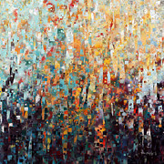 John 15 12. Love One Another. Abstract Christian Wall Art Painting by Mark Lawrence