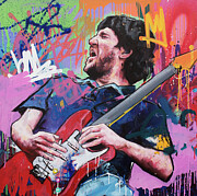 John Frusciante II Art Print by Richard Day - Metal Posters