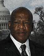 John Lewis Digital Art by Rafael Salazar