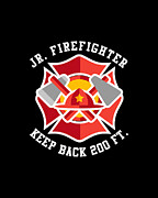 Jr Firefighter Digital Art by Flippin Sweet Gear
