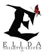 Julius Klinger posters - Elida Seifen, Soap advertisement Drawing by Julius Klinger