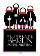 Julius Klinger posters - Flugplatz Berlin Johannisthal, Air field advertisement Drawing by Julius Klinger