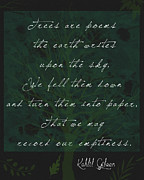 Kahlil Gibran Nature Quote 3 Mixed Media by Dan Sproul