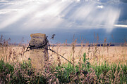 Kansas - Stone Fence Post Photograph by Robert Niemeier