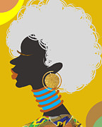 Khadeejah Mixed Media by Canessa Thomas