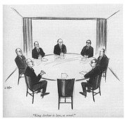 King Arthur Is Late Drawing by Warren Miller