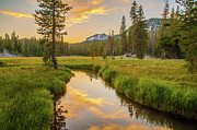 Kings Creek Sunset - Lassen Volcanic National Park Photograph by Mike Lee