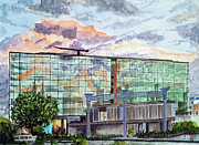 Kings Place  The Clouds Trapper  London UK Painting by Francisco Gutierrez