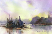 LaPlatte River Dusk Painting by Amanda Amend