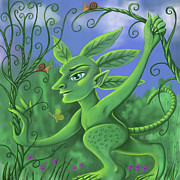 Leaf Man Digital Art by Valerie White